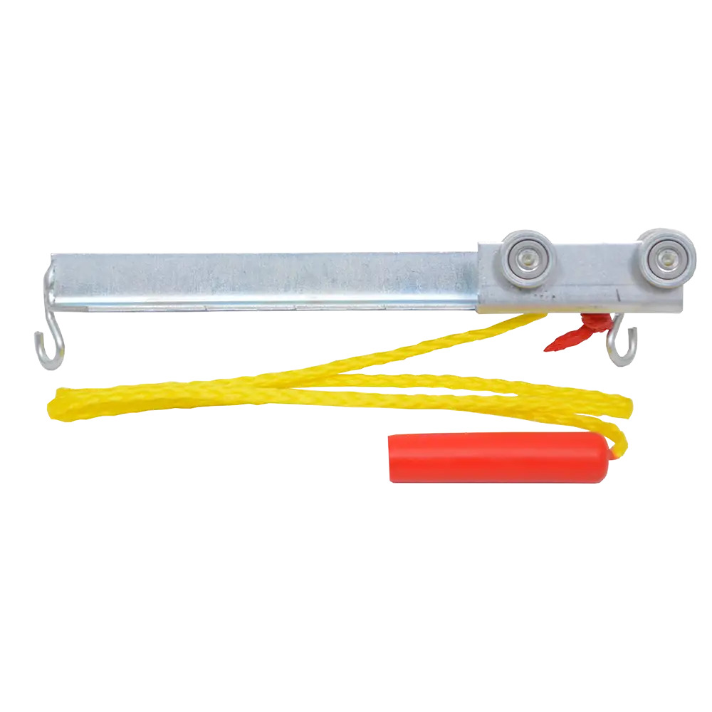 Overlap Trolley with Steel Wheels with 4' long pull rope