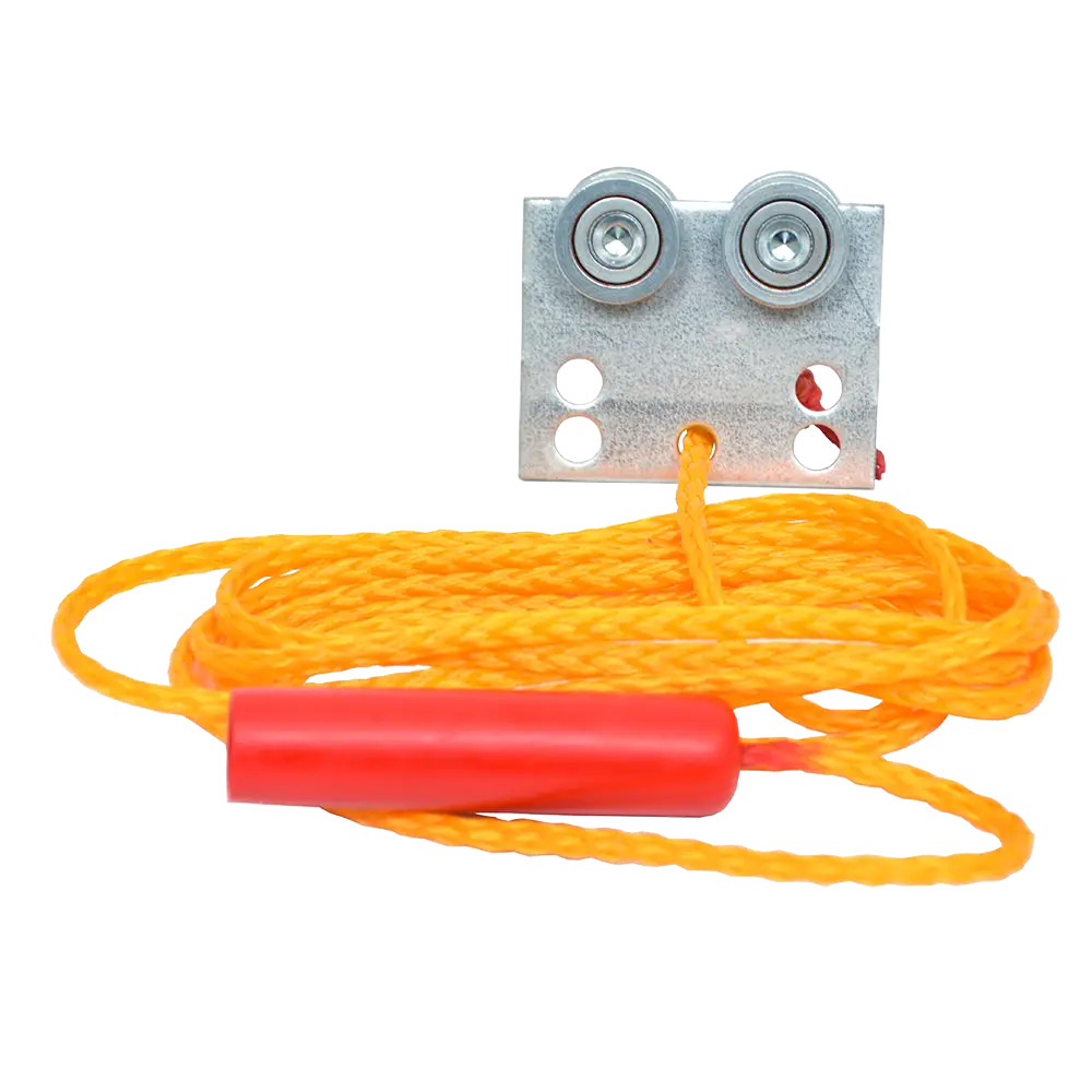 Pull Rope Trolley with Steel Wheels with 4' long pull rope